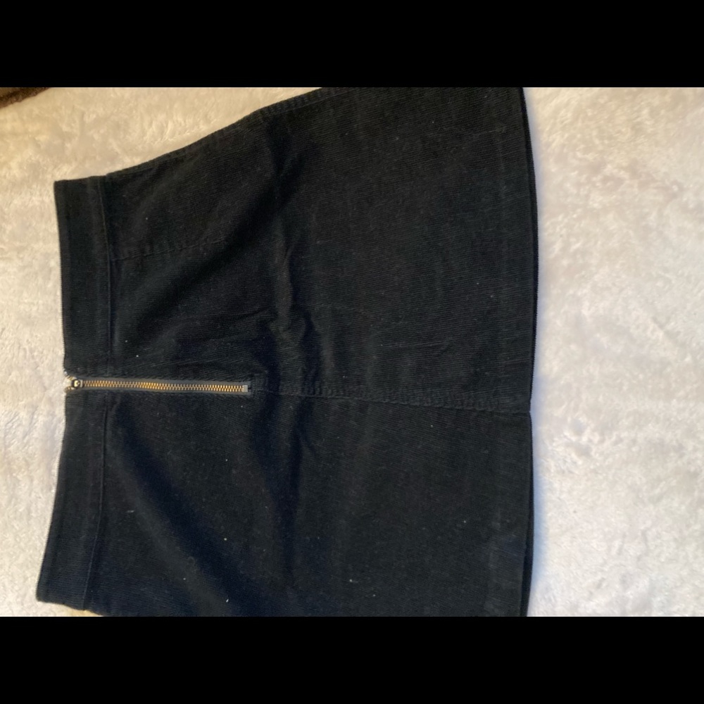 Wilfred Black Cord Mini Skirt